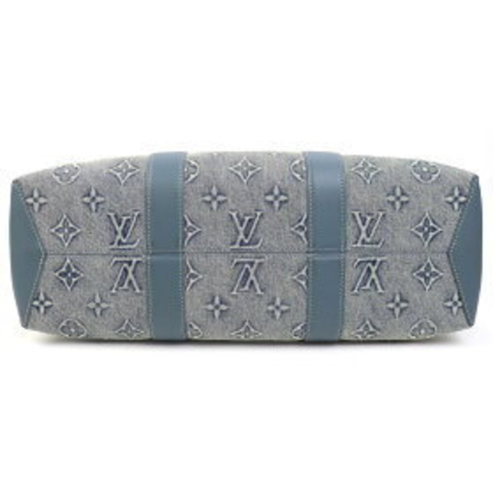 Louis Vuitton Weekend Tote NM Monogram Denim Canvas Shopping LV WEEK END - Picture 6 of 9